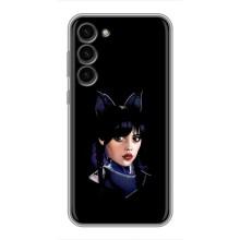 Чехлы Венсдей на Samsung Galaxy S23 Plus Уэнсдей (AlphaPrint) (серьезная Уэнздей)