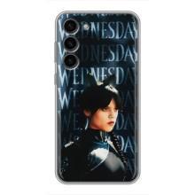 Чехлы Венсдей на Samsung Galaxy S23 Plus Уэнсдей (AlphaPrint) (Уэнздей кошка)