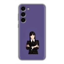 Чехлы Венсдей на Samsung Galaxy S23 Plus Уэнсдей (AlphaPrint) (Уэнздей в черном)