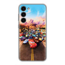 Силиконовый чехол Маквин для Samsung Galaxy S23 Plus – Тачки Маквин