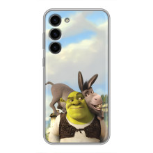 Чехол с мультфильмом Шрек на Samsung Galaxy S23 Plus – Шрек и осел