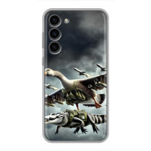 Чехол с мемами тралалело тралала для Samsung Galaxy S23 Plus – Гусини и крокодило