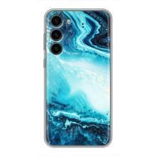 Мраморный чехол на Samsung Galaxy S23 Plus (VPrint) (Голубой мрамор)