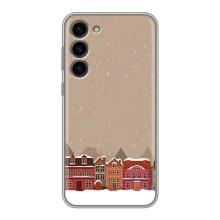 Новогодние, Праздничные Чехлы для Samsung Galaxy S23 Plus - 2024 год (Зимний город)