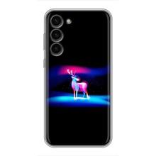 Силиконовый бампер с картинкой животных для Samsung Galaxy S23 Plus (Яркий олень)