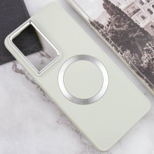 TPU чехол Bonbon Metal Style with MagSafe для Samsung Galaxy S23 Ultra – Белый