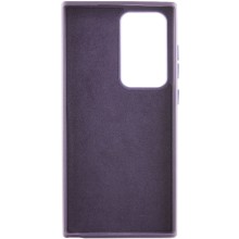 Кожаный чехол Bonbon Leather Metal Style для Samsung Galaxy S23 Ultra – Фиолетовый