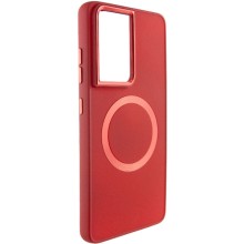 TPU чехол Bonbon Metal Style with MagSafe для Samsung Galaxy S23 Ultra – Красный