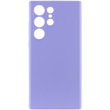 Чохол Silicone Cover Lakshmi Full Camera (AAA) для Samsung Galaxy S23 Ultra – Бузковий