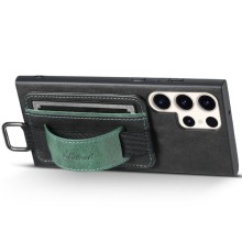 Кожаный чехол Wallet case and straps для Samsung Galaxy S23 Ultra – Черный