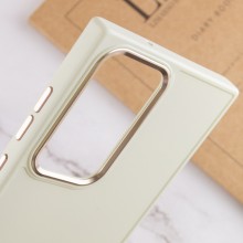 TPU чехол Bonbon Metal Style для Samsung Galaxy S23 Ultra – Белый