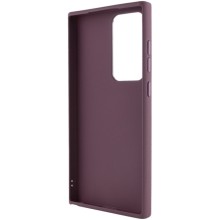 TPU чехол Bonbon Metal Style для Samsung Galaxy S23 Ultra – Бордовый