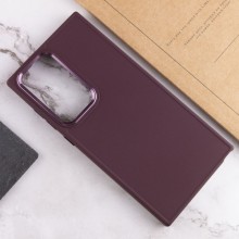 TPU чехол Bonbon Metal Style для Samsung Galaxy S23 Ultra – Бордовый