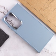 TPU чехол Bonbon Metal Style для Samsung Galaxy S23 Ultra – Голубой