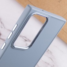 TPU чехол Bonbon Metal Style для Samsung Galaxy S23 Ultra – Голубой