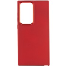 TPU чехол Bonbon Metal Style для Samsung Galaxy S23 Ultra – Красный