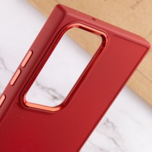 TPU чехол Bonbon Metal Style для Samsung Galaxy S23 Ultra – Красный