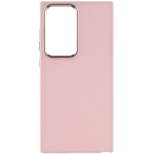 TPU чехол Bonbon Metal Style для Samsung Galaxy S23 Ultra – Розовый