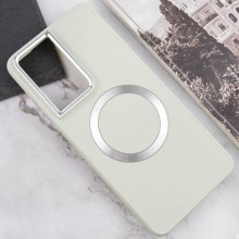 TPU чохол Bonbon Metal Style with MagSafe для Samsung Galaxy S23 Ultra – Білий