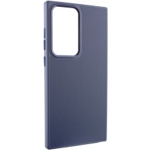 Шкіряний чохол Bonbon Leather Metal Style для Samsung Galaxy S23 Ultra – Синій