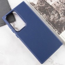 Шкіряний чохол Bonbon Leather Metal Style для Samsung Galaxy S23 Ultra – Синій