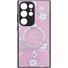 TPU+PC чехол Secret Garden with MagFit для Samsung Galaxy S23 Ultra – Pink