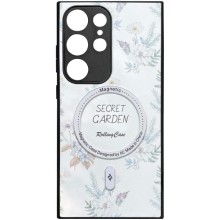 TPU+PC чехол Secret Garden with MagFit для Samsung Galaxy S23 Ultra – White