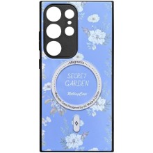 TPU+PC чехол Secret Garden with MagFit для Samsung Galaxy S23 Ultra – Лиловый