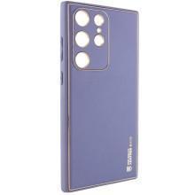 Кожаный чехол Xshield для Samsung Galaxy S23 Ultra – Серый