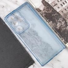 Чехол TPU Starfall Clear для Samsung Galaxy S23 Ultra – Голубой