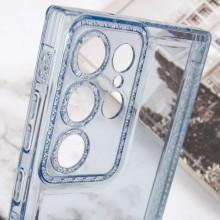 Чехол TPU Starfall Clear для Samsung Galaxy S23 Ultra – Голубой