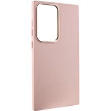 Кожаный чехол Bonbon Leather Metal Style для Samsung Galaxy S23 Ultra – Розовый