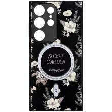 TPU+PC чехол Secret Garden with MagFit для Samsung Galaxy S23 Ultra – Черный