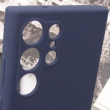 Чохол Silicone Cover Lakshmi Full Camera (AAA) для Samsung Galaxy S23 Ultra – Темно-синій