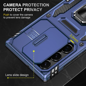 Ударостійкий чохол Camshield Army Ring для Samsung Galaxy S23 Ultra – Синій