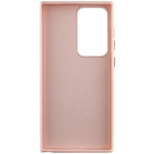 Кожаный чехол Bonbon Leather Metal Style для Samsung Galaxy S23 Ultra – Розовый