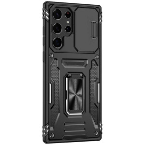 Ударопрочный чехол Camshield Army Ring для Samsung Galaxy S23 Ultra – Черный