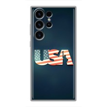 Чехол Флаг USA для Samsung Galaxy S23 Ultra (USA)