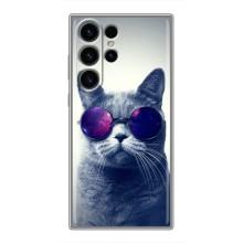 Чехол с принтом для Samsung Galaxy S23 Ultra (AlphaPrint) Модные коты – Стильный кот