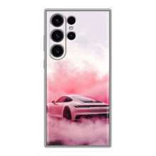 Чохол з авто Порше для Samsung Galaxy S23 Ultra – Рожевий Порше
