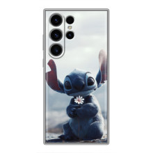 Чохол з малюнком Стіч для Samsung Galaxy S23 Ultra – Стіч з квіткою
