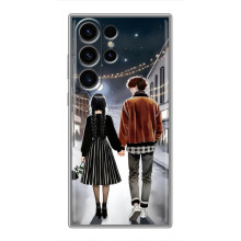 Чехол с дизайном Венздей 2 на Samsung Galaxy S23 Ultra – Уэнсдей и Тайлер