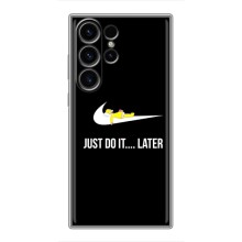 Чехол с логотипом Найк на Samsung Galaxy S23 Ultra (Nike just do it)