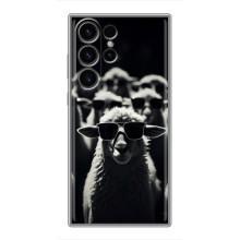 Чохол з принтом стильні тварини для Самсунг Галаксі S23 Ультра (Овечка в окулярах)