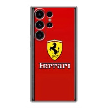 Силіконовий бампер з картинкою машини на Samsung Galaxy S23 Ultra – Ferrari Logo