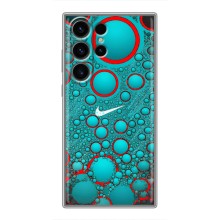 Силиконовый Чехол на Samsung Galaxy S23 Ultra с картинкой Nike (Найк зеленый)