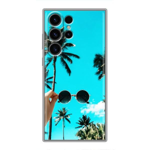 Силиконовый чехол с КАРТИНКАМИ лето для Samsung Galaxy S23 Ultra (AlphaPrint)