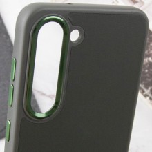 Кожаный чехол Bonbon Leather Metal Style для Samsung Galaxy S23 – Зеленый
