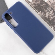 Кожаный чехол Bonbon Leather Metal Style для Samsung Galaxy S23 – Синий