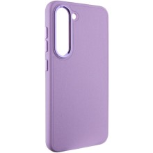 Кожаный чехол Bonbon Leather Metal Style для Samsung Galaxy S23 – Сиреневый